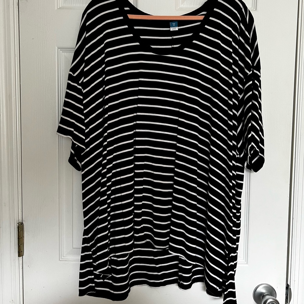 Old Navy Luxe striped tunic tee 3X